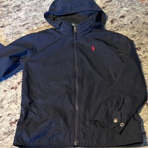 Polo Navy Hooded Jacket